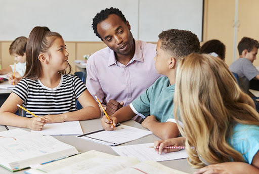 Students being coached